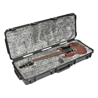 SKB Cases 3i-4214-61 iSeries Waterproof Hardshell SG (Style Guitars) Guitar Case with Pressure Equalization, Wheels, and TSA Locking Latch System