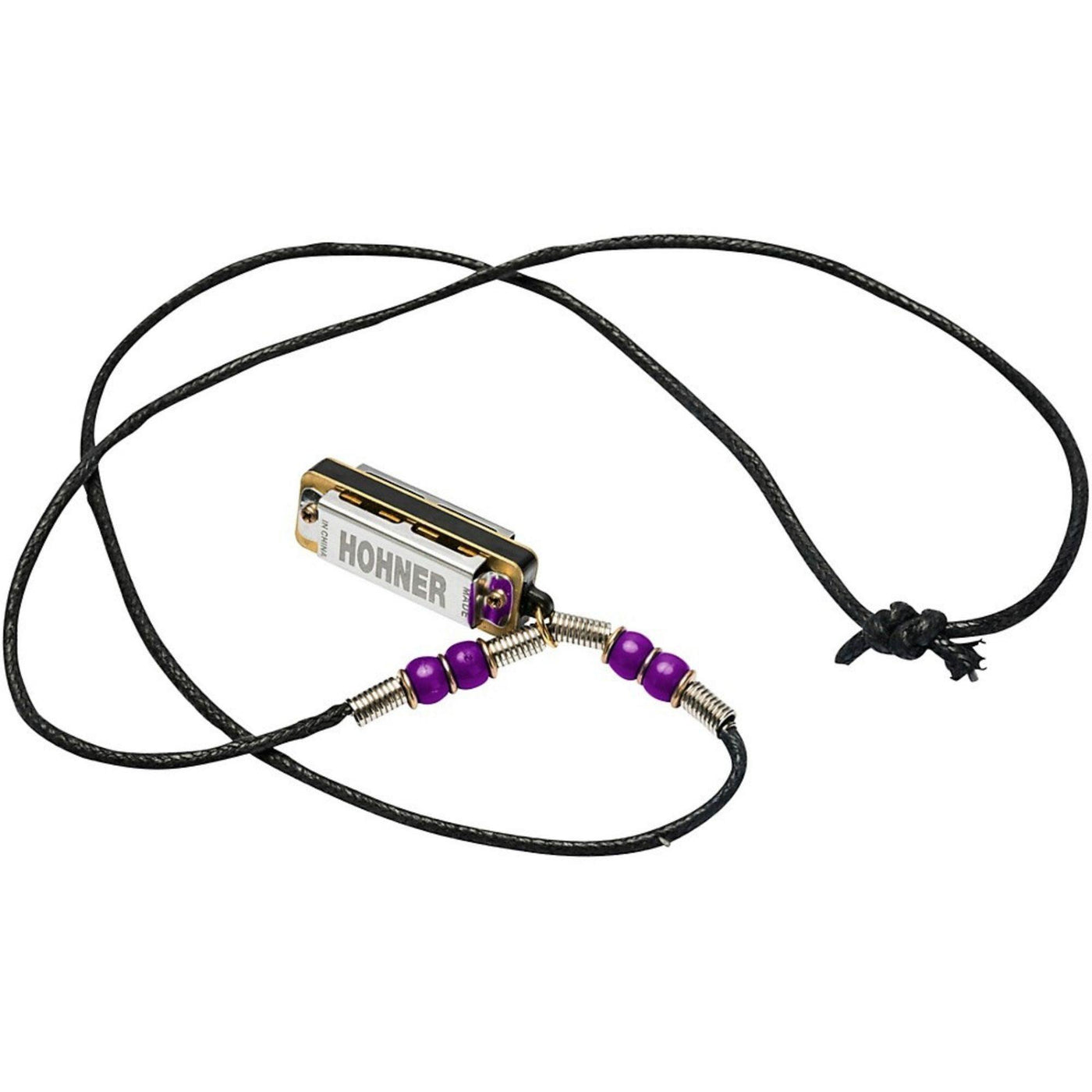Hohner Mini Harmonica Necklace Purple (M38N-PU)