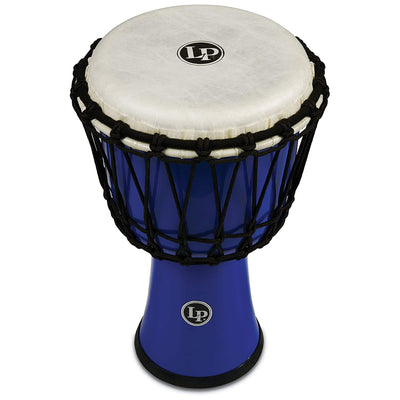 LP World Collection Rope Circle Djembe, 7", Blue