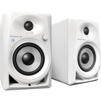 Pioneer DJ DM-40BT-W 4” Desktop Monitor System with Bluetooth Connectivity, White