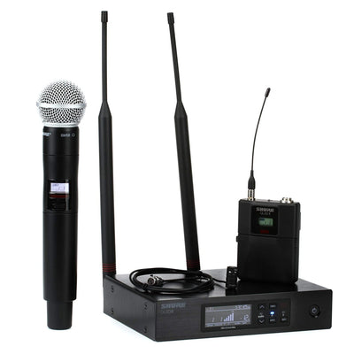 Shure QLXD124/85-J50A Handheld and Lavalier Combo Wireless Microphone System - J50 Band