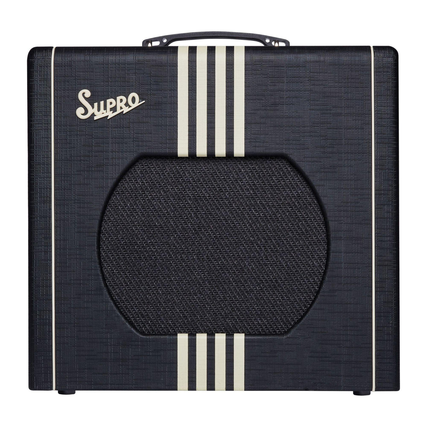 Supro 1822RBC Delta King 12 Tube Guitar Combo Amplifier - Black & Cream