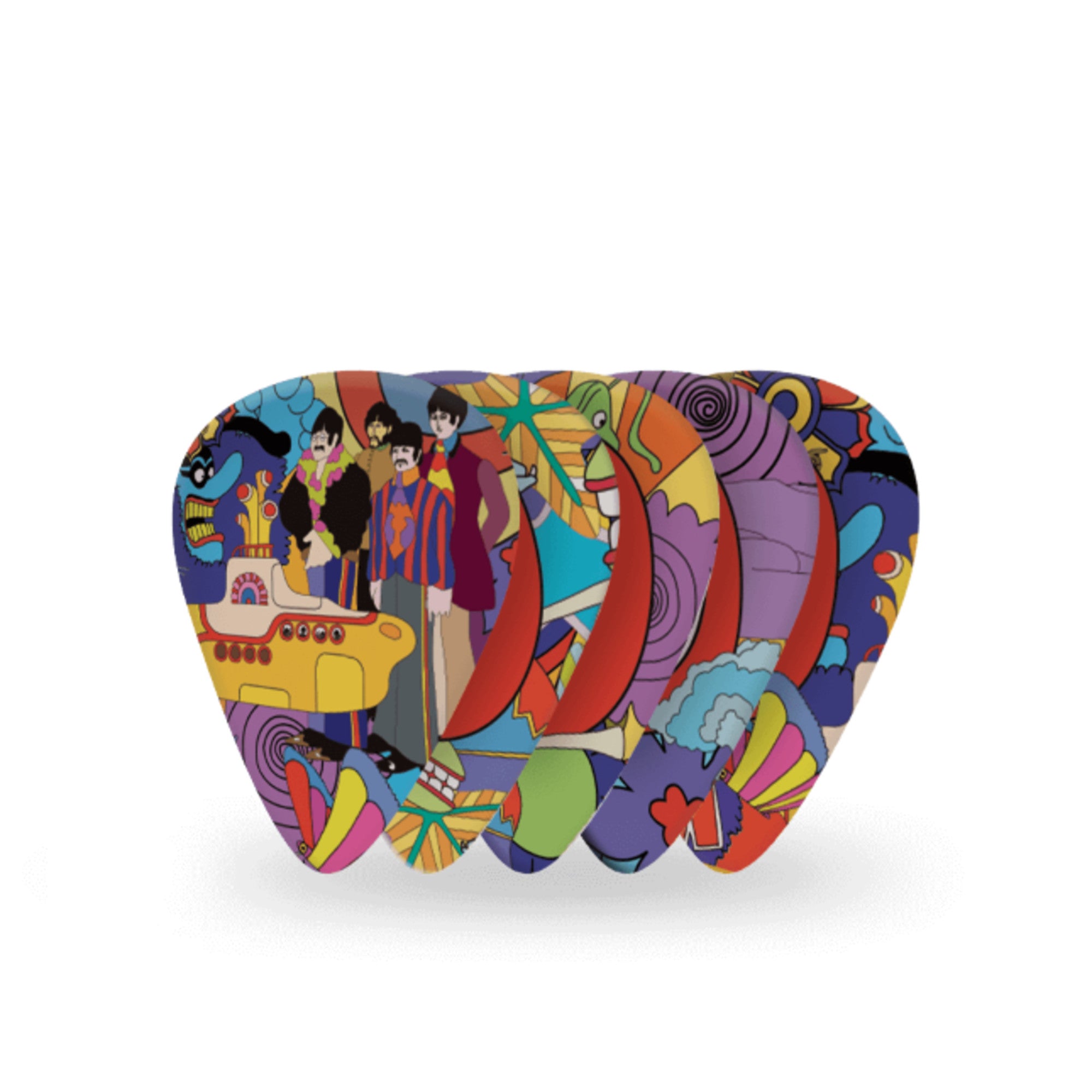D'Addario Yellow Submarine 50th Anniversary Guitar Picks, 10 Pack, Med – Interst