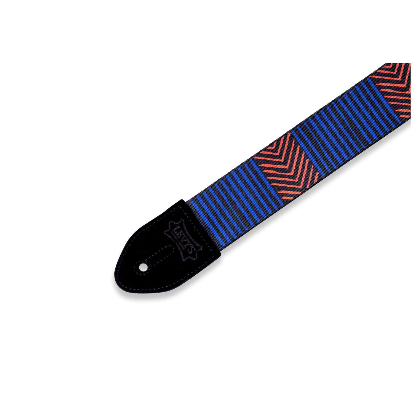 Levy's 2" Print Strap in Tribal Chevron - Black, Blue and Red