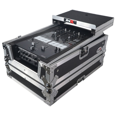 ProX XS-M11LT ATA-300 Flight Road Case, Fits Pioneer DJM S11 / Rane 70 / 72 MK2, With Laptop Shelf, Pro Audio Equipment Storage