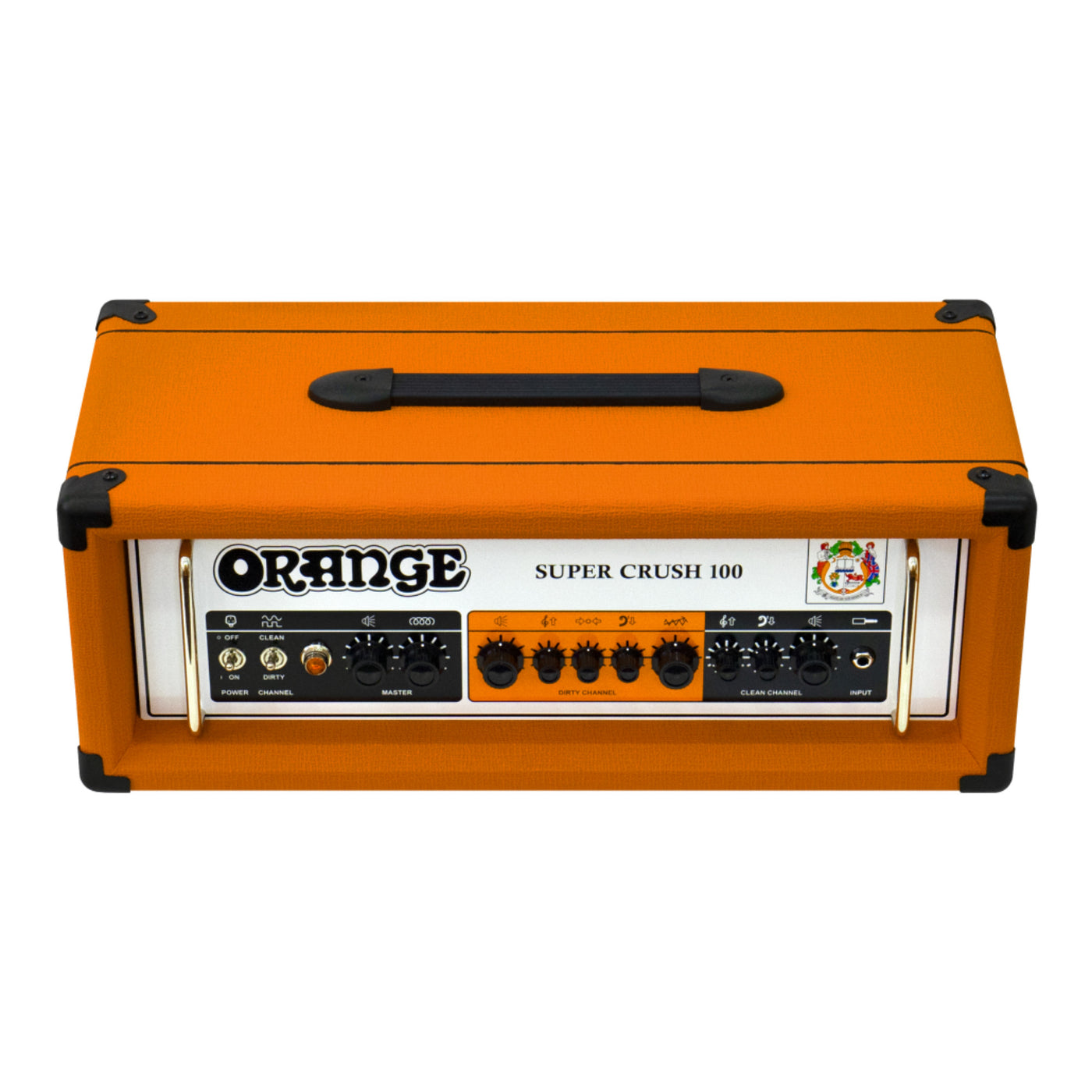 Orange Amps Super Crush Head, Two-Channel, All-Analog, 100-Watt Amp Head - TELEPORT