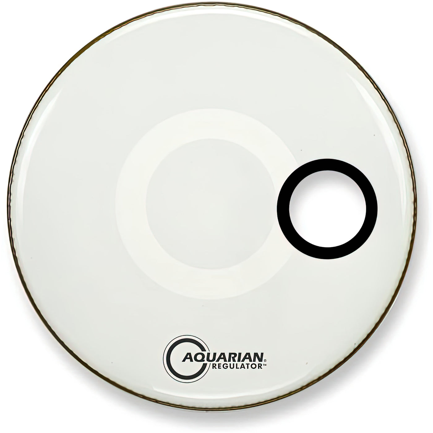 Aquarian Regulator Bass Drum Head, Gloss White, 16-Inch (RSM16WH)