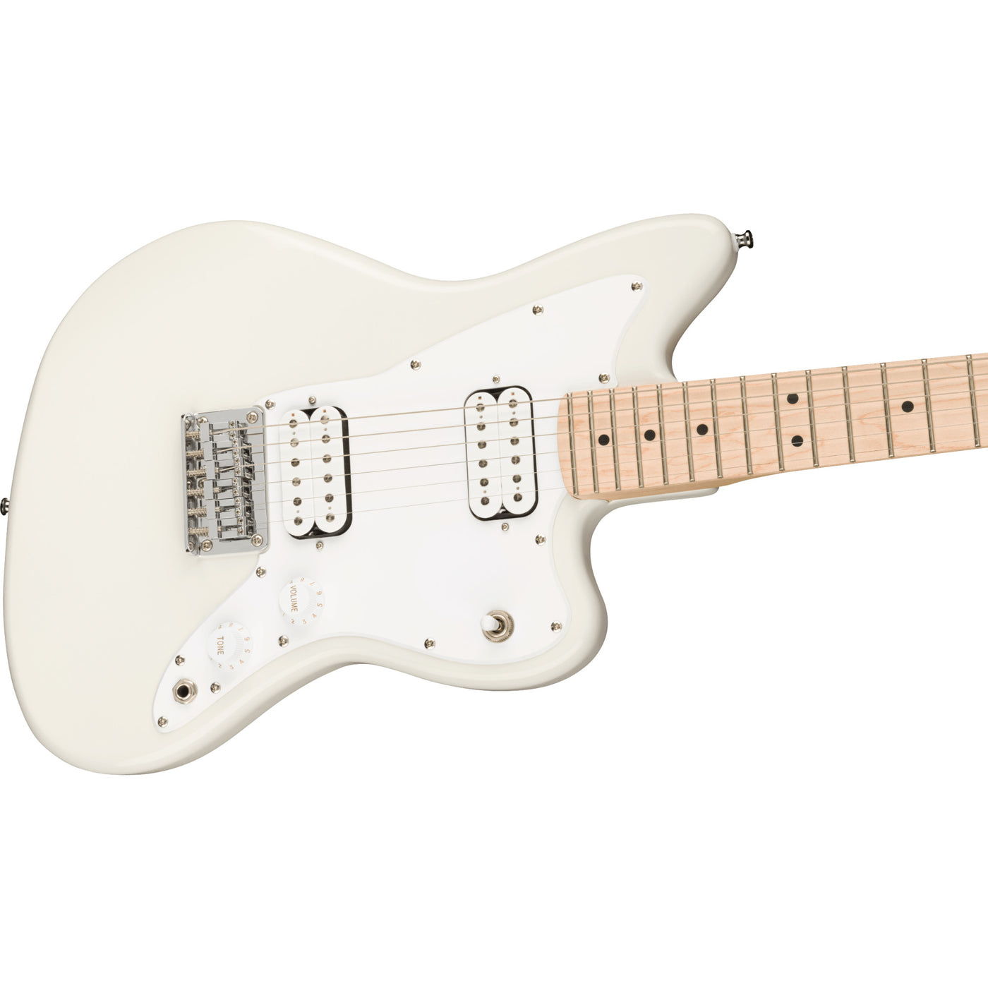 Fender Mini Jazzmaster HH Electric Guitar, Olympic White (0370125505)