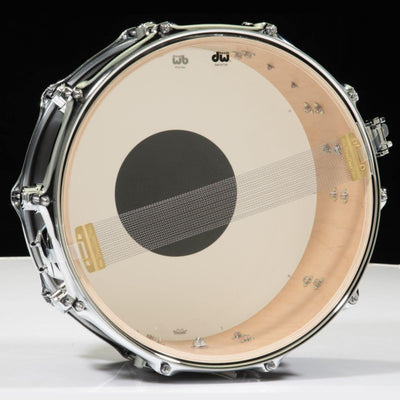 DW Design Series 6.5x14" Snare Drum - Black Nickel Over Brass
