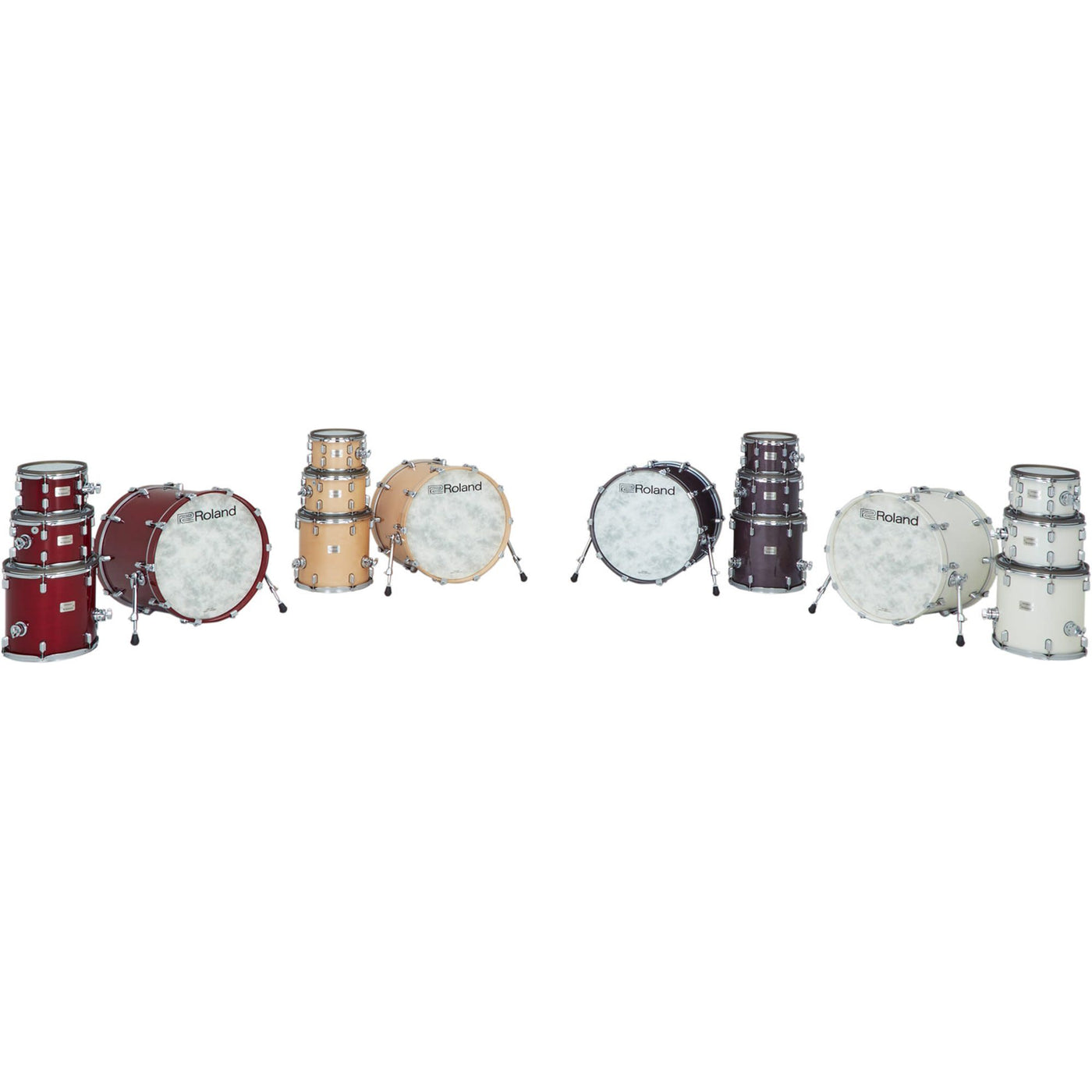 Roland VAD706-2PW V-Drums Acoustic Design Electronic Drum Set - Pearl White Finish