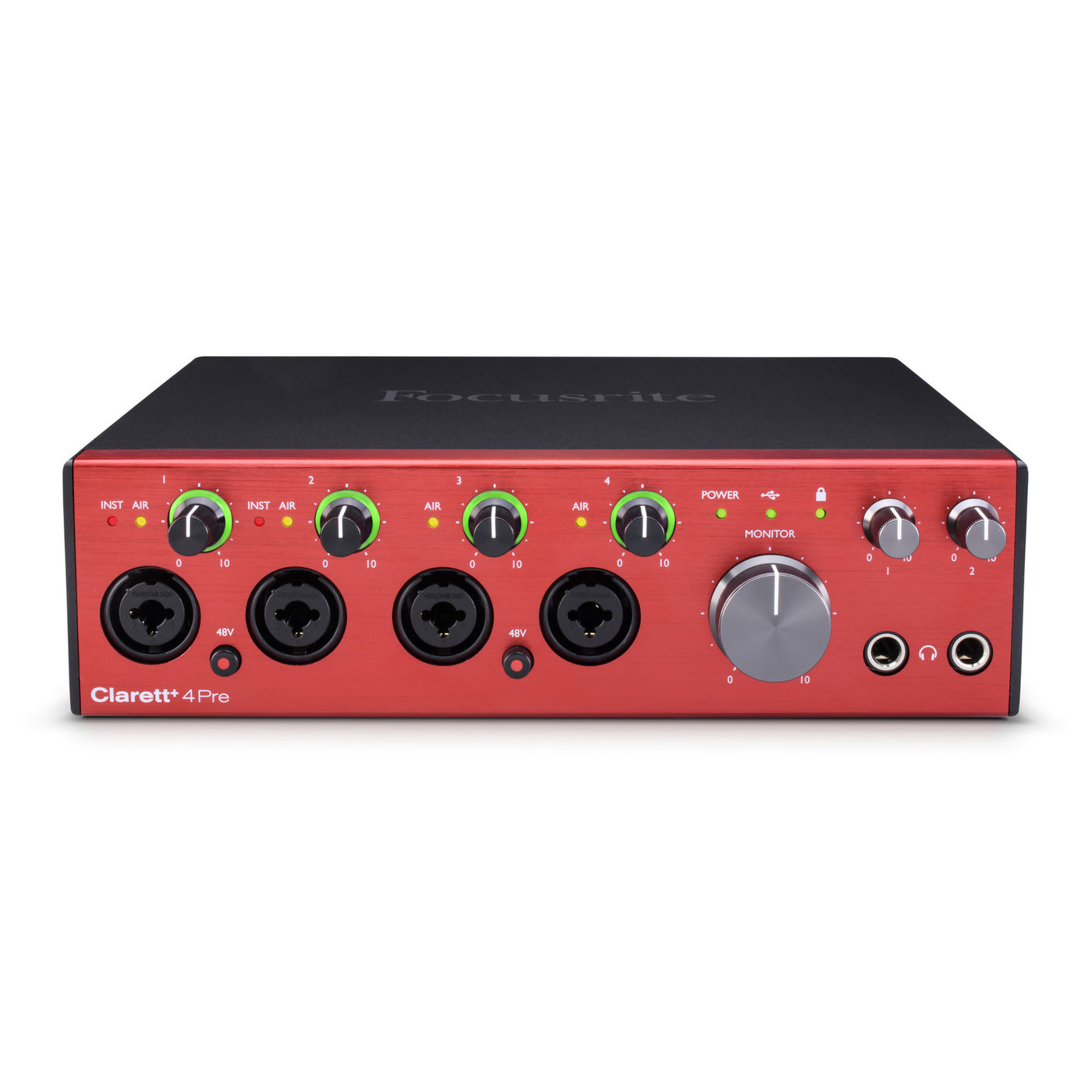 Focusrite CLARETT+4PRE 18-in, 8-out Audio Interface for PC and Mac