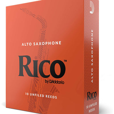 Rico by D'Addario Alto Sax Reeds, Strength 2.5, 10-pack