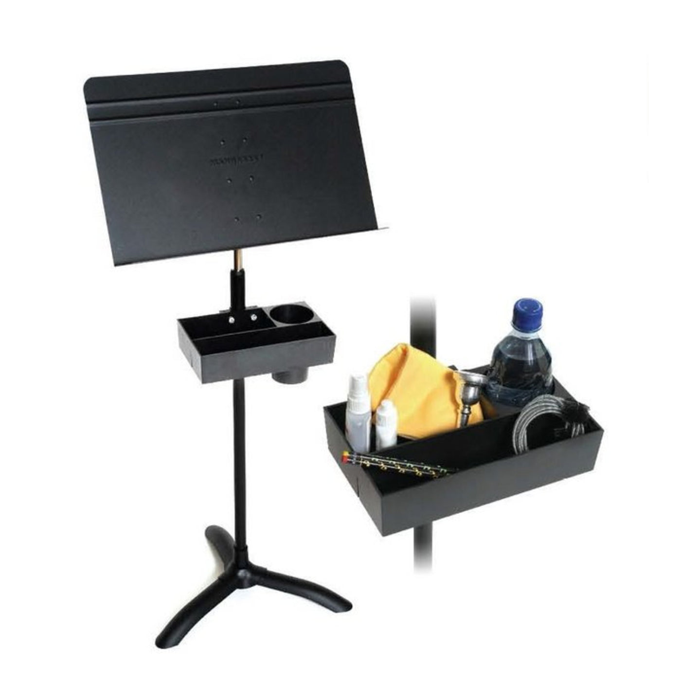 Manhasset Music Stand Accessory Box with Hanger, Black (2800)