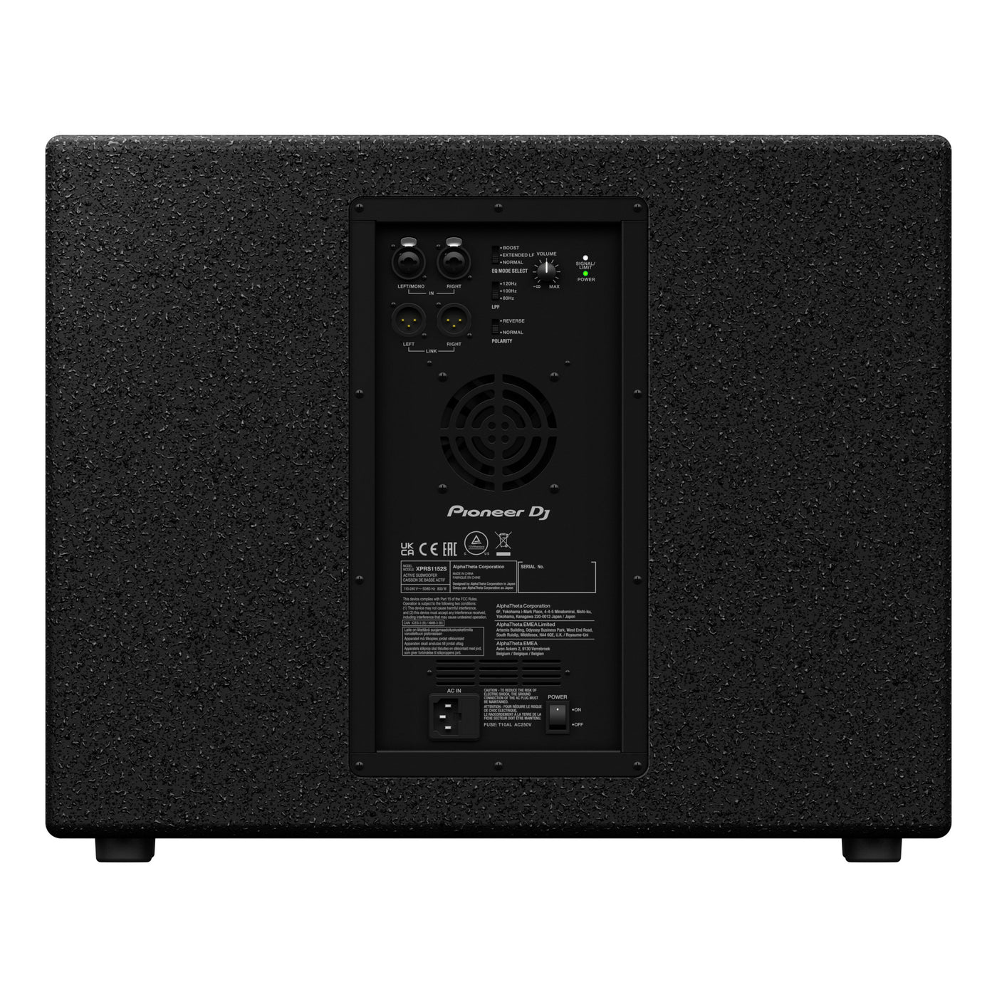 Pioneer DJ XPRS1152S Active Subwoofer, 15 Inch