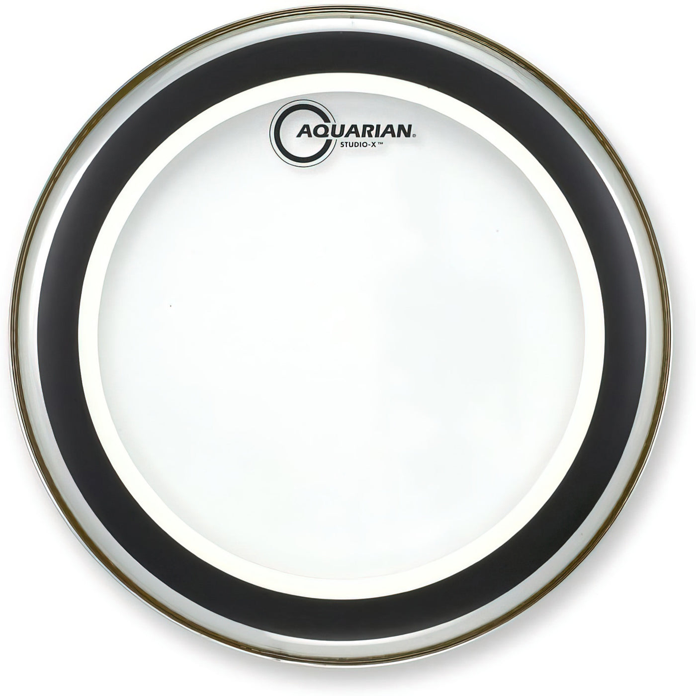 Aquarian Studio-X Series Single-ply 10-mil Tom Drum Head with Internal Muffling Ring, Clear, 10-Inch (SX10)