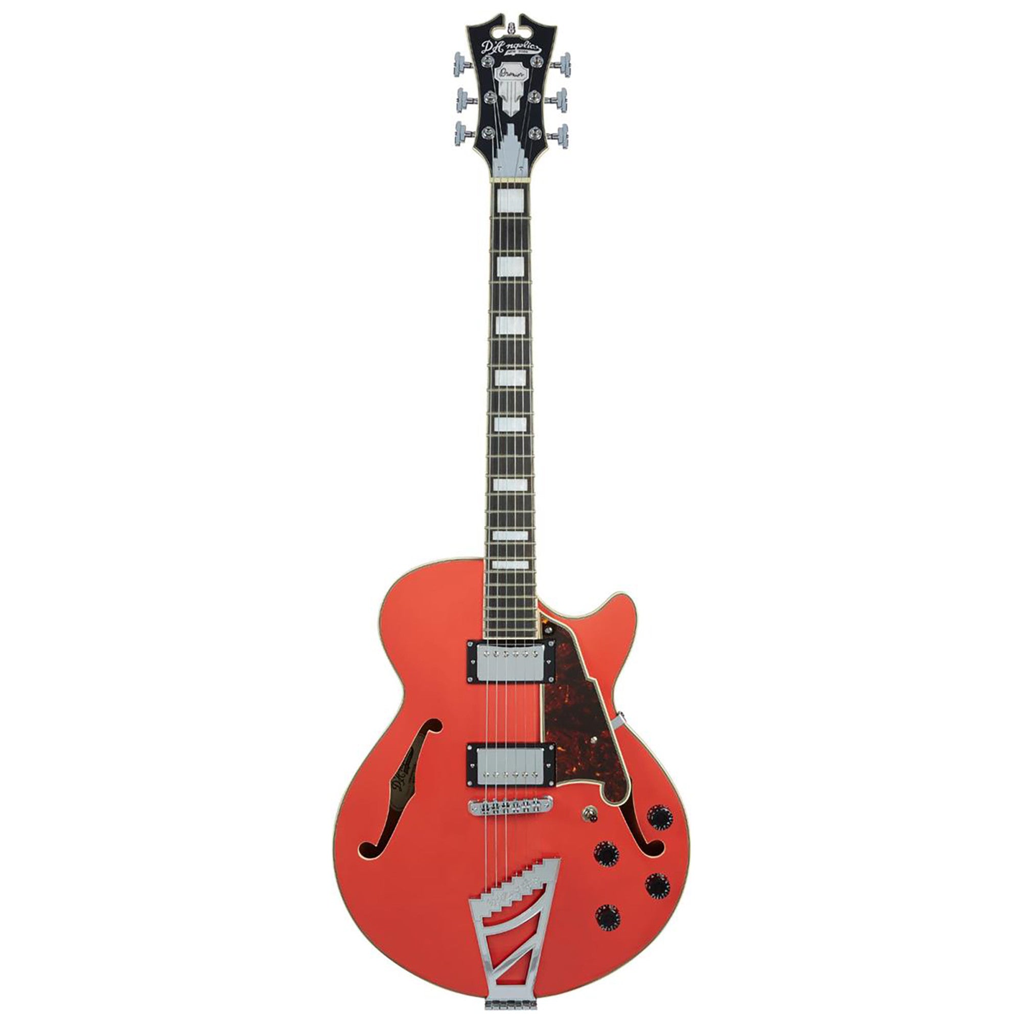 D'Angelico Premier SS Semi-Hollowbody Electric Guitar - Fiesta Red wit – Interst