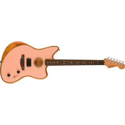 Fender Acoustasonic Player Jazzmaster Electric Guitar, Shell Pink (0972233156)