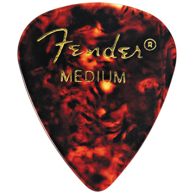 Fender 351 Shape Classic Picks Tortoise Shell, Medium- 12 Count (1980351800)