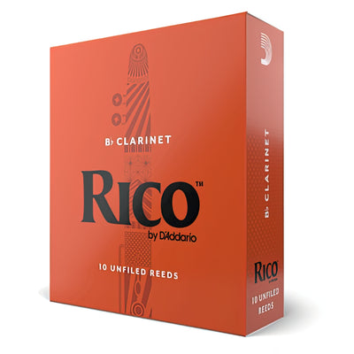 Rico by D'Addario Bb Clarinet Reeds, Strength 1.5, 10-Pack (RCA1015)