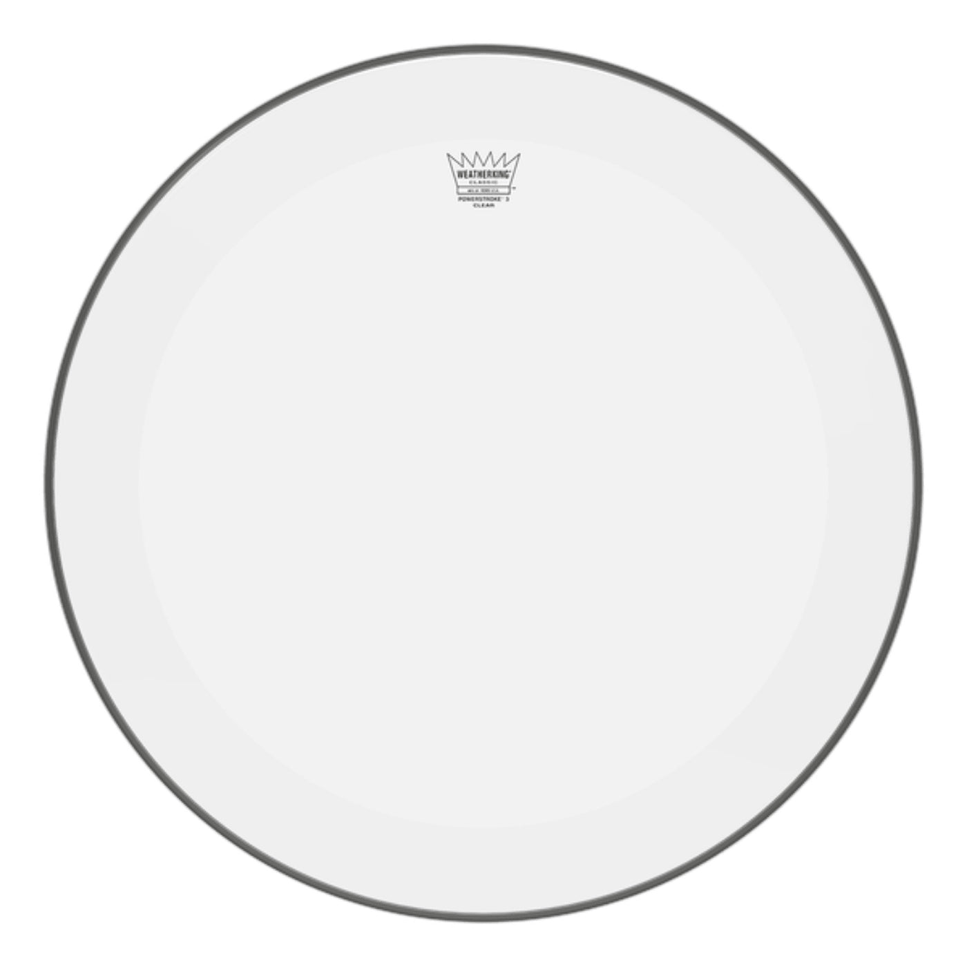 Remo P3-1322-C2 22" Powerstroke P3 Clear Bass Drum Head with Falam Patch