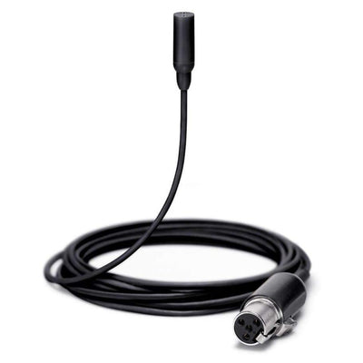 Shure TwinPlex TL48 Subminiature Lavalier Microphone, Omnidirectional, Black, MTQG Connector with Accessories