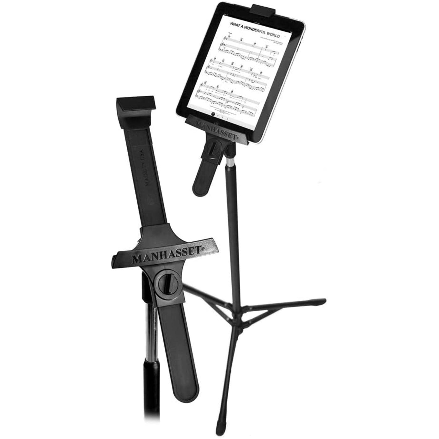Manhasset Universal Tablet Holder with Microphone Standard Microphone Thread, Black (3200-UM)