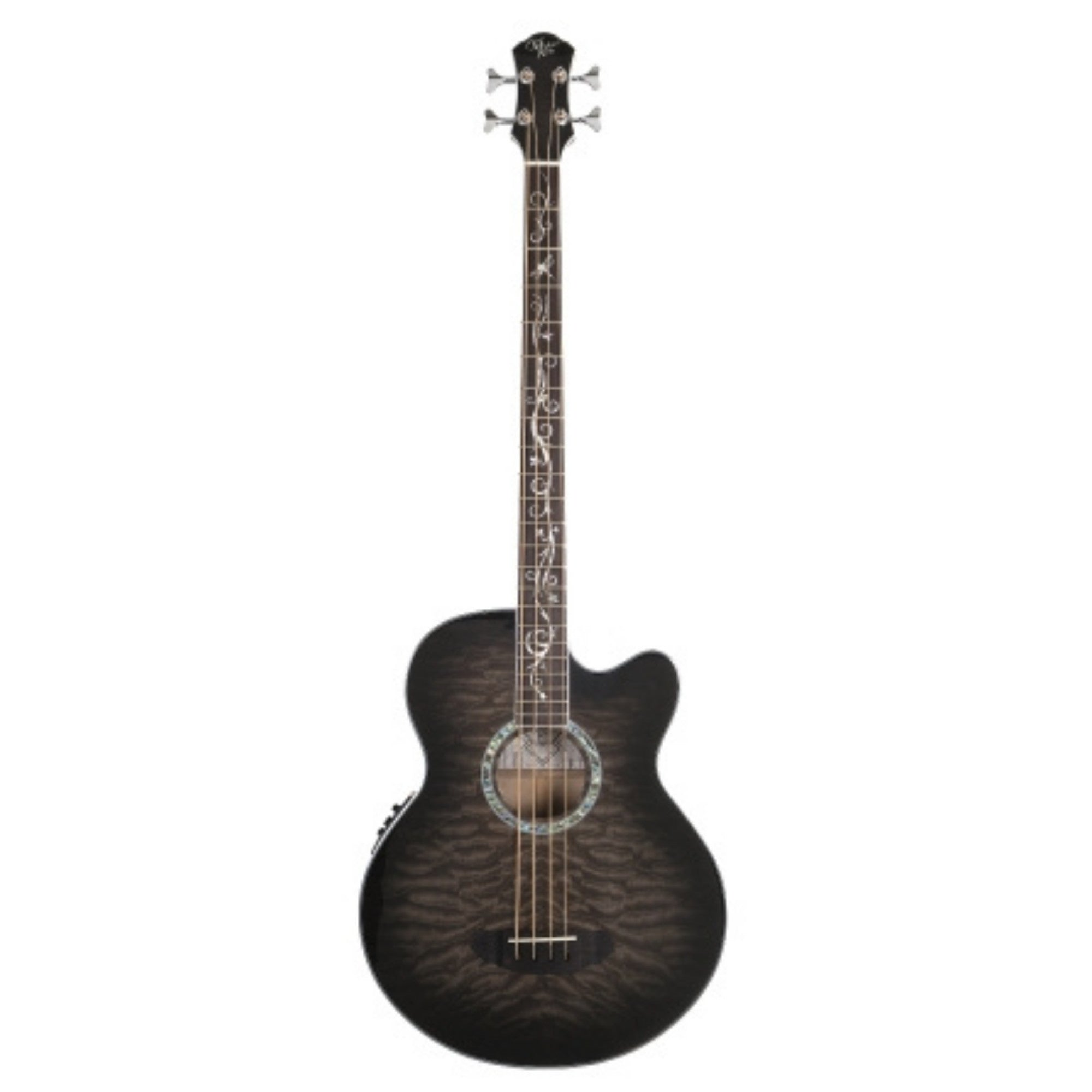 Michael Kelly Guitar Co. Dragonfly 4 Acoustic Bass Guitar, Smoke Burst – Interst