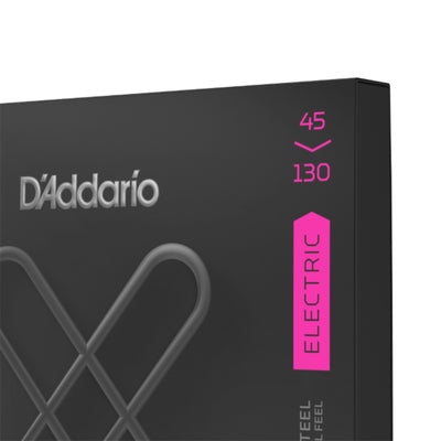 D'Addario 5-String Long Scale, XT Nickel Coated Bass Strings, Regular Light 45-130 (XTB45130)