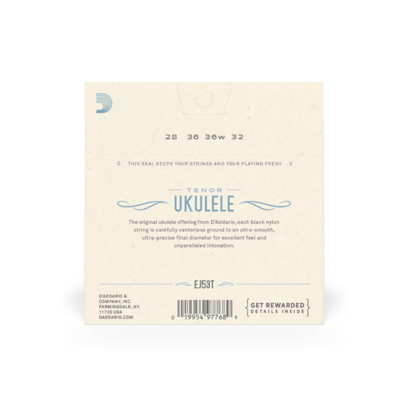 D'Addario Pro-Arté Rectified Ukulele Strings, Tenor (EJ53T)