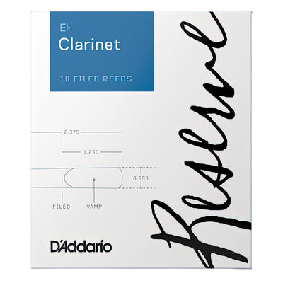 D'Addario Reserve Eb Clarinet Reeds, Strength 3.5+, Box of 10 (DBR10355)