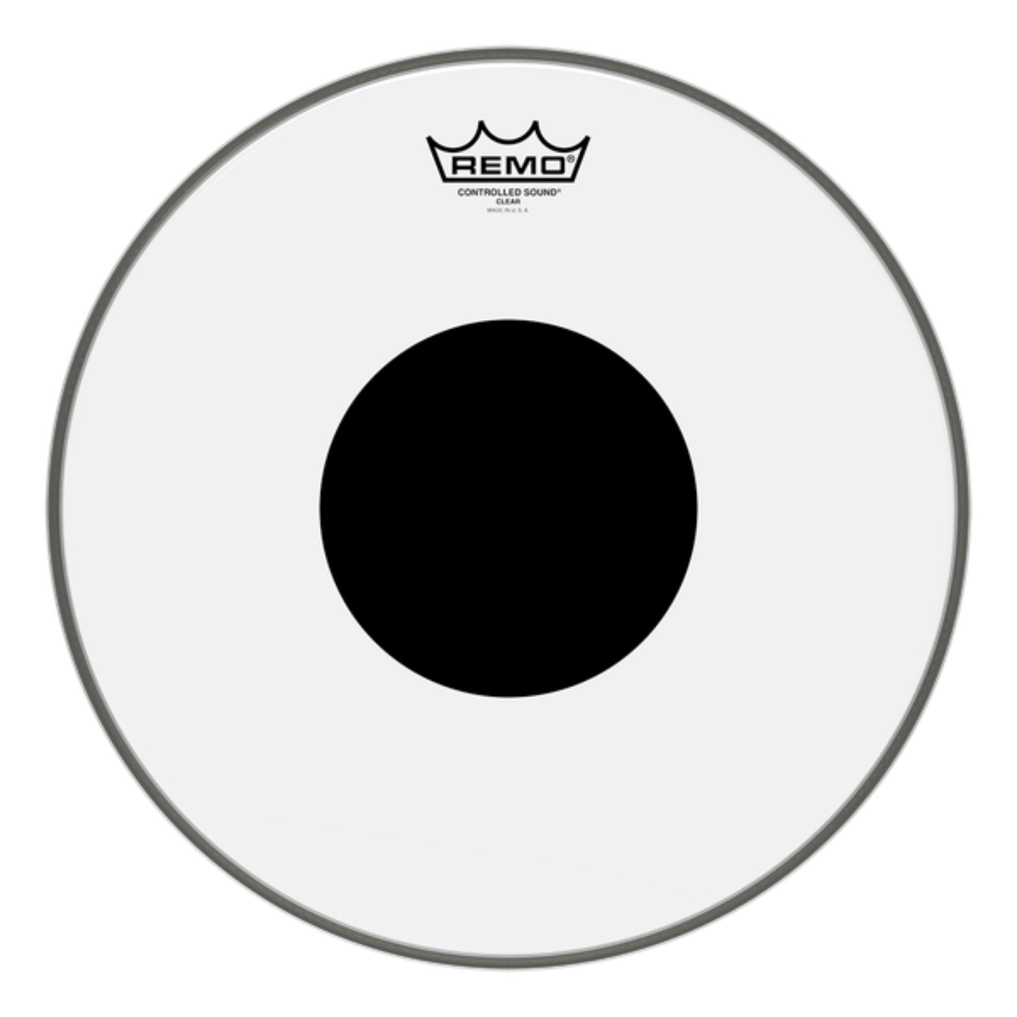 Remo CS-0316-10 16" Controlled Sound Clear Drum Head with Black Dot – Interstate