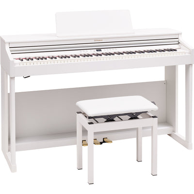 Roland RP701 Digital Piano Keyboard 88 Keys with Bench and Stand, White