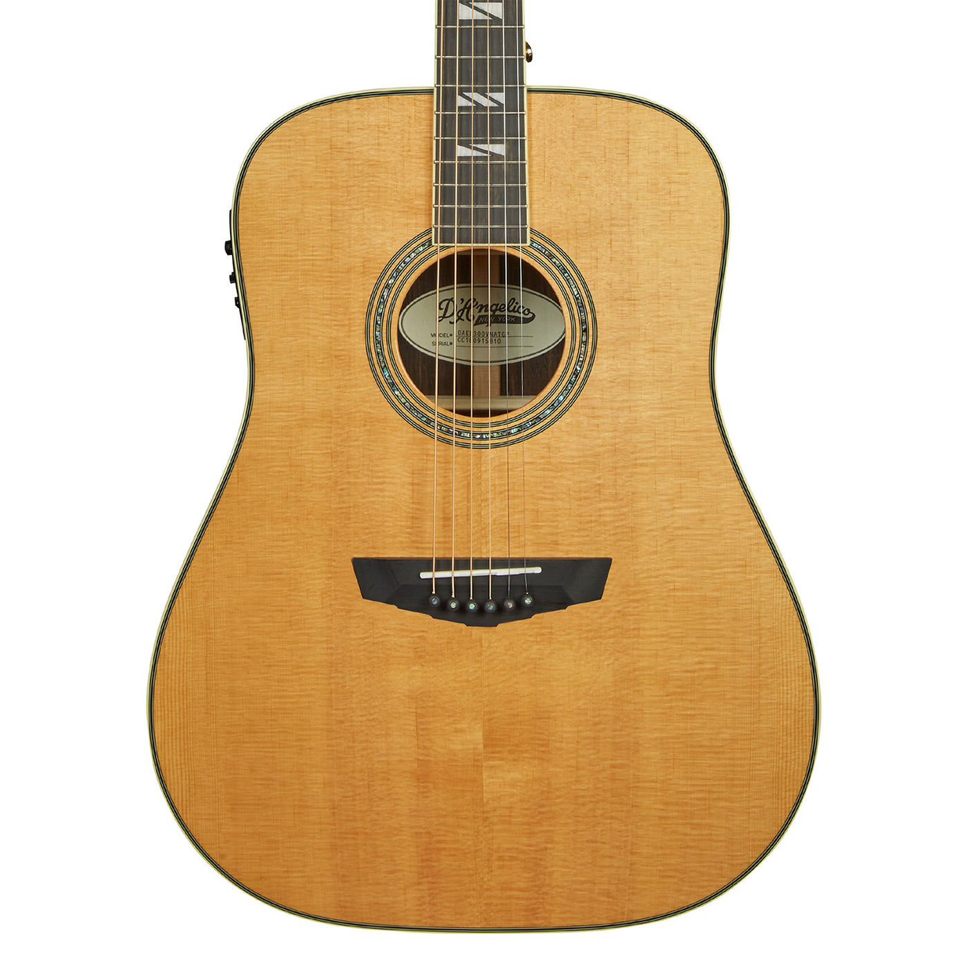 D'Angelico Excel Lexington Dreadnought, Vintage Natural (DAED300VNATGP)