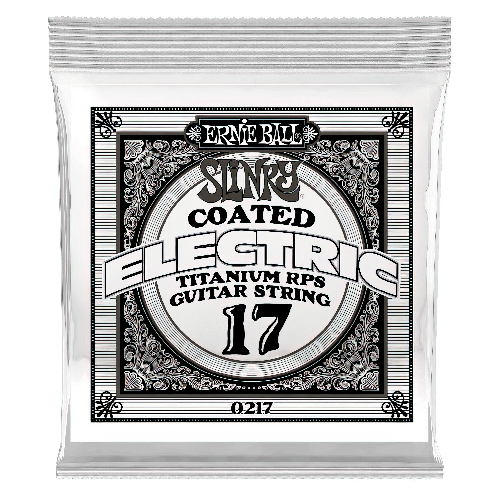 Ernie Ball .017 Slinky Coated Titanium Reinforced Plain Electric Guita – Interst