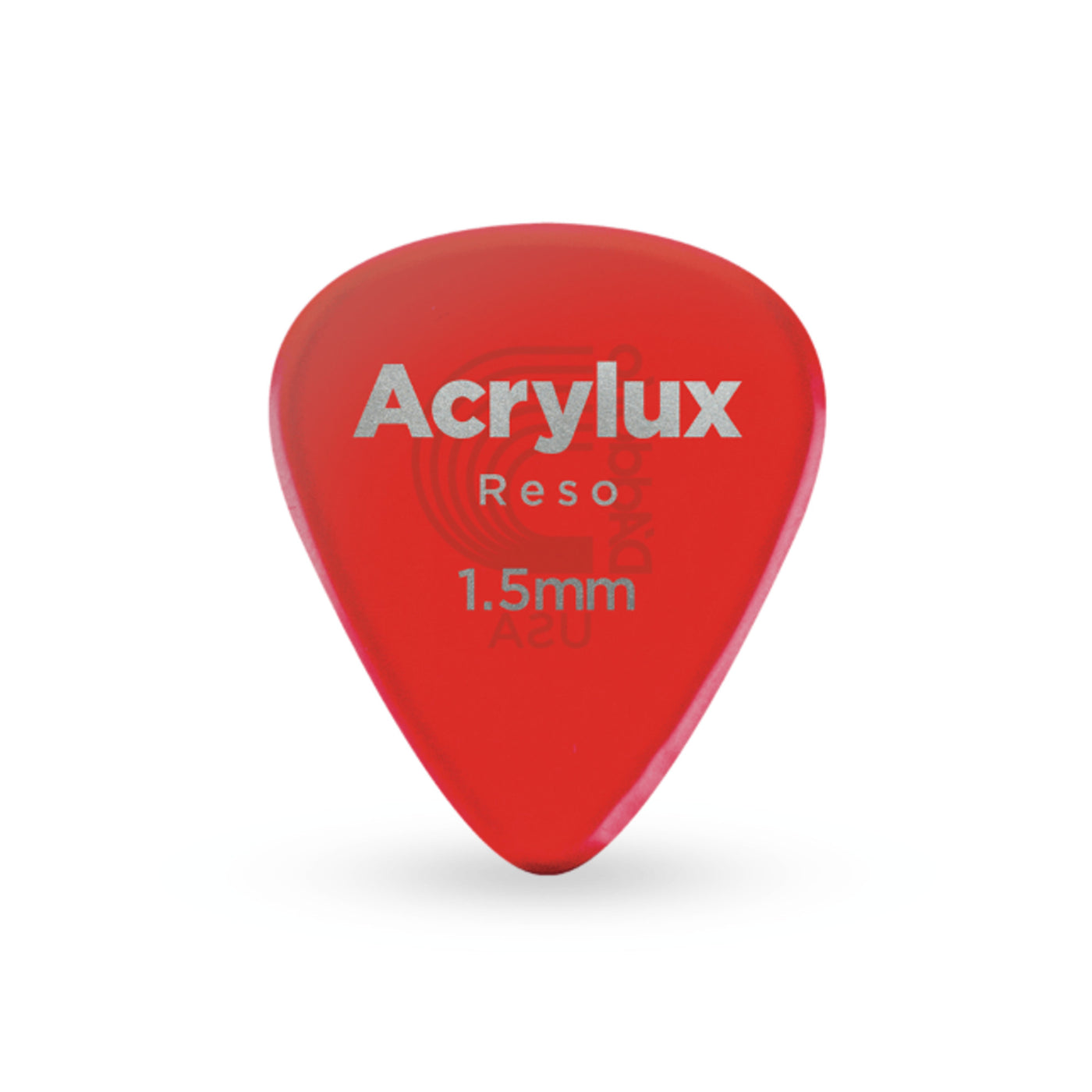 D'Addario Acrylux Reso Guitar Pick 1.5MM, Standard, 25-Pack (1AR7-25)