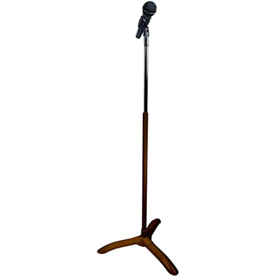 Manhasset Adjustable Height Universal Chorale Microphone Stand, Brown (3016BRN)