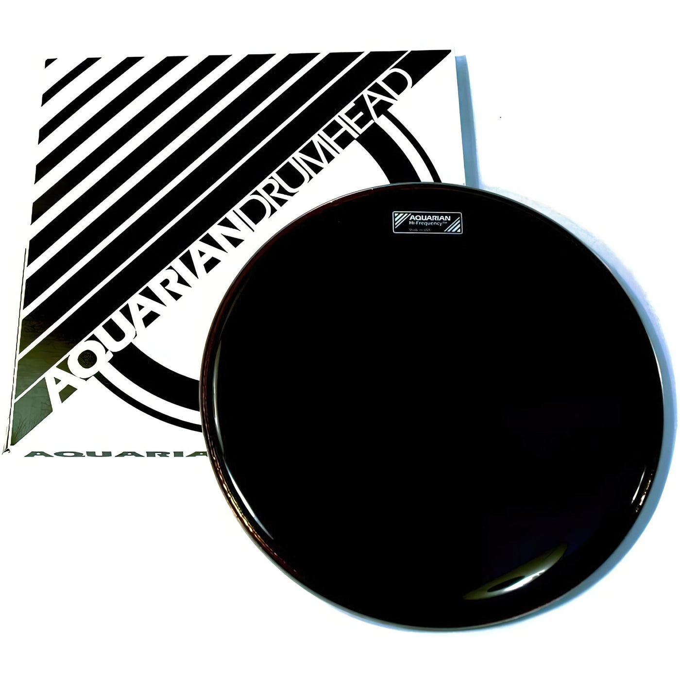 Aquarian Hi-Frequency Drum Head, Black, 12-Inch (HF12BK)