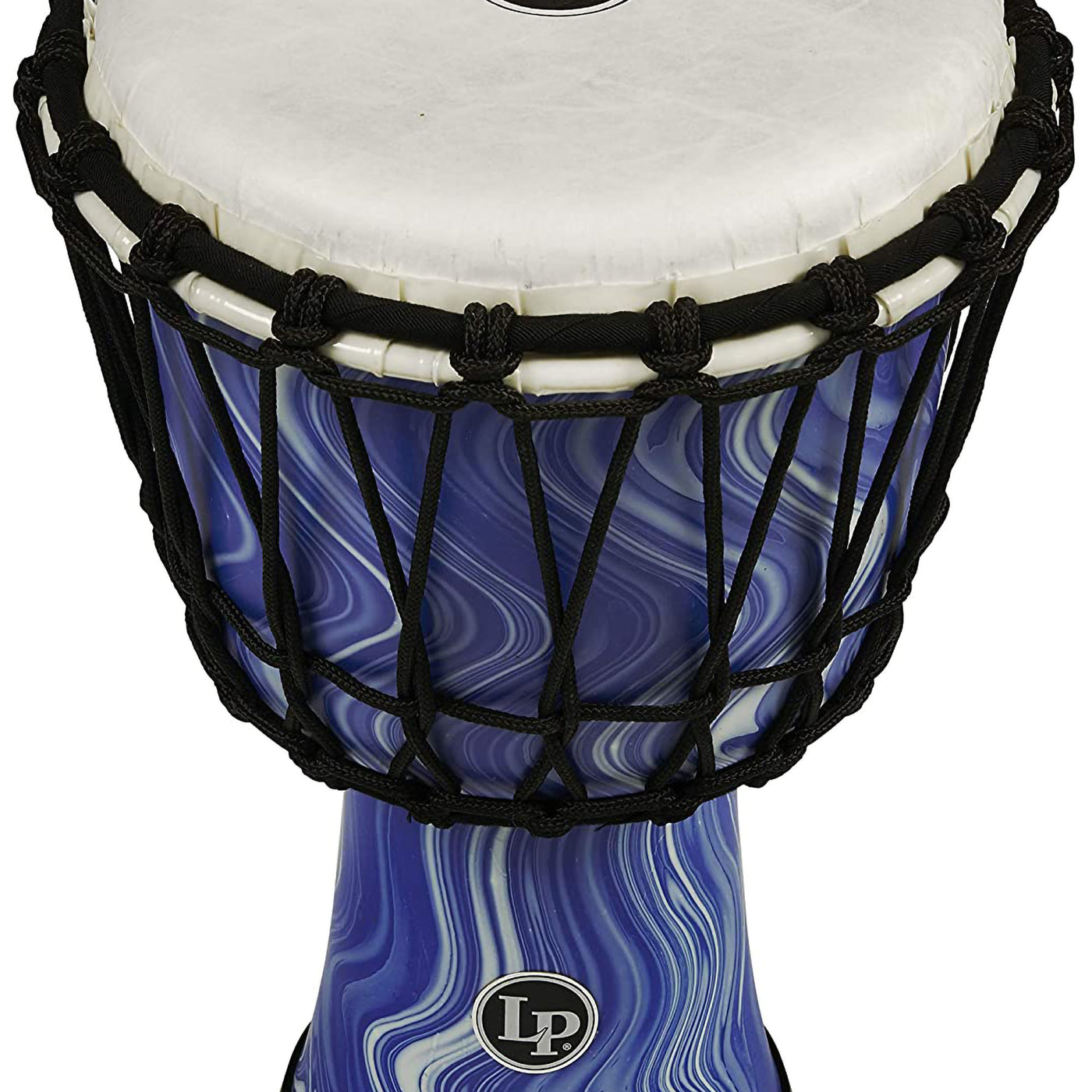 LP World Collection Rope Circle Djembe, 7", Blue Marble