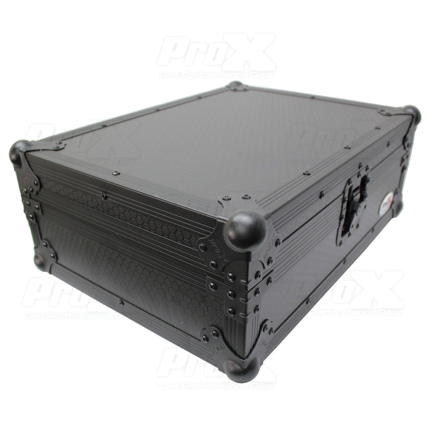 ProX XS-RANE12BL ATA-300 Style Flight Case, For Rane 12 Motorized DJ Control System, Pro Audio Equipment Storage, Black on Black