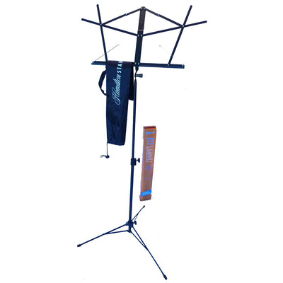 Hamilton Deluxe Folding Music Stand with Bag - Black