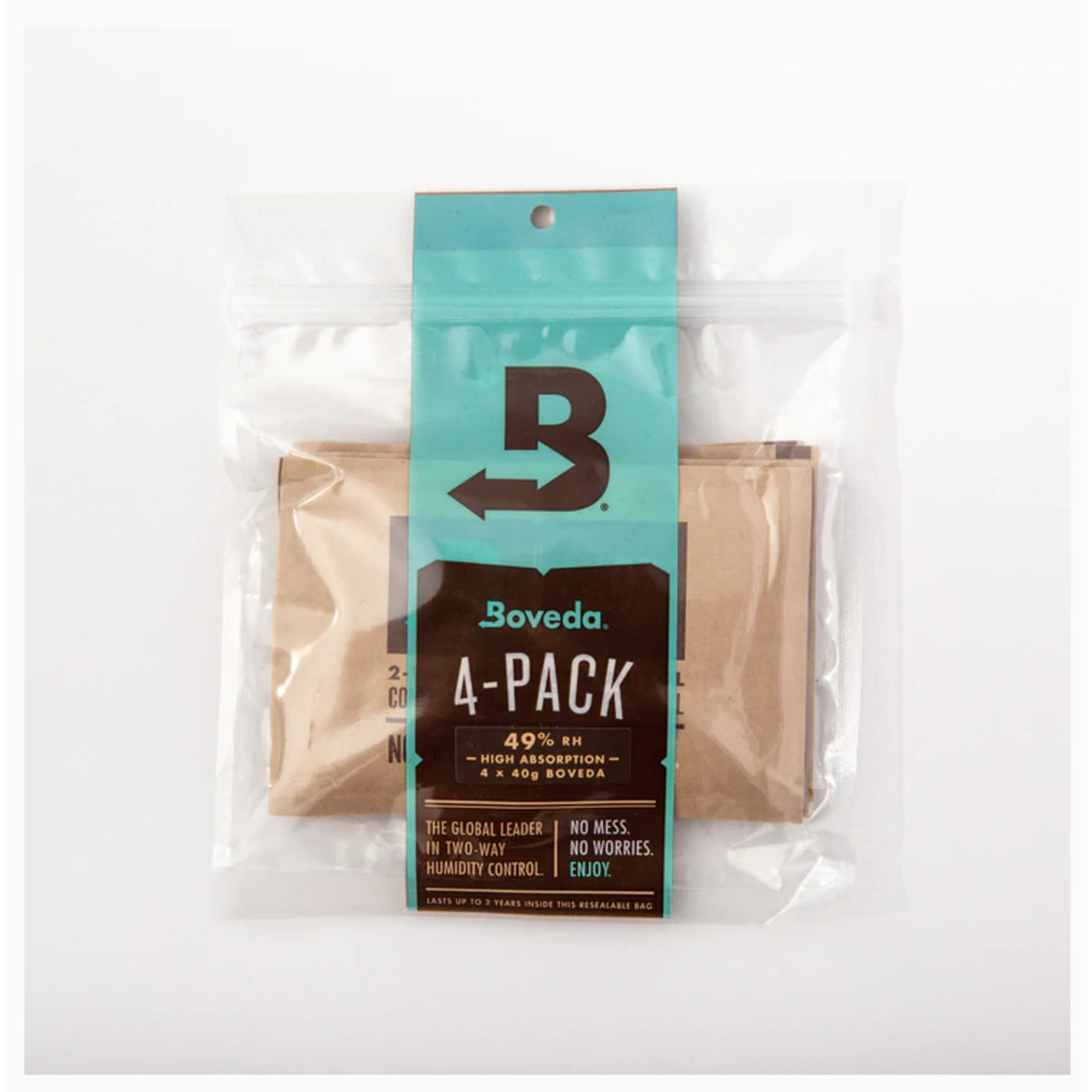Boveda 2-Way Humidity Control Pack, High Absorption, 49% RH, 40g 4-Pack Refill (B49HA-40-4P)