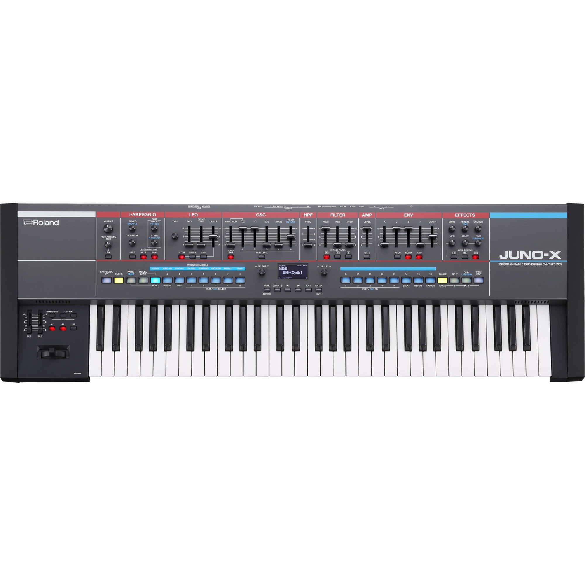 Roland Juno-X Programmable Synthesizer Polyphonic Music Keyboard Piano – Interst