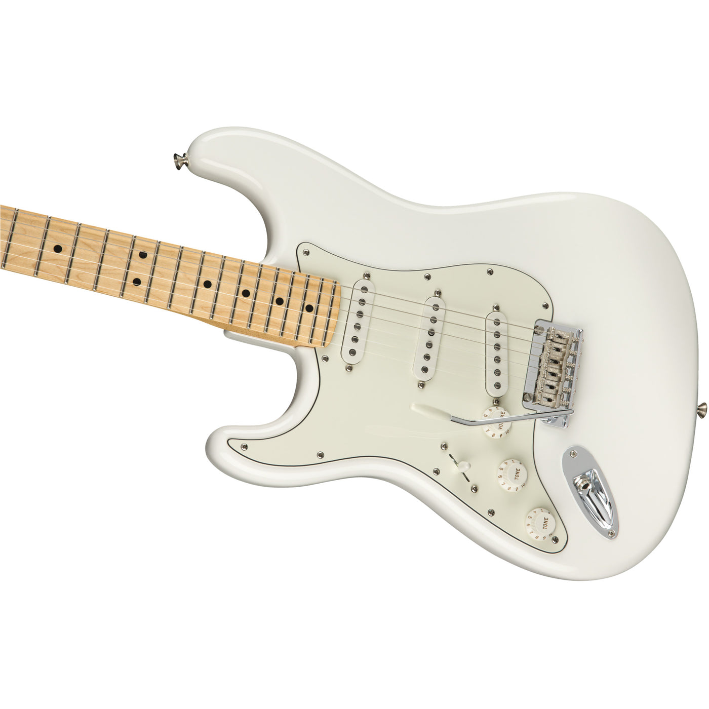 Fender Player Stratocaster Left-Handed Electric Guitar, Polar White (0144512515)