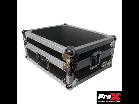 ProX T-TT Turntable Travel Case, Pro Audio Foam Kit, Universal Style, Silver on Black
