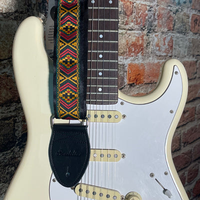 Souldier GS0987BK04BK - Handmade Seatbelt Guitar Strap for Bass, Electric or Acoustic Guitar, 2 Inches Wide and Adjustable Length from 30" to 63"  Made in the USA, Marley