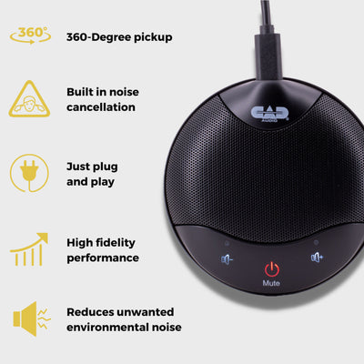 CAD Audio U5 USB Boundary Omnidirectional Condenser Microphone (U5)