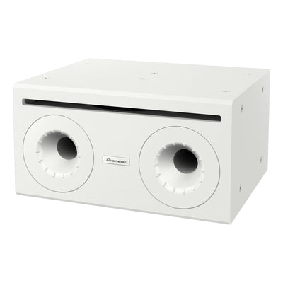Pioneer Pro Audio 10" Dual Kelton Method Compact Subwoofer for Studio & Home Theater Audio System Equipment, White Grille
