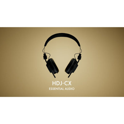 Pioneer DJ HDJ-CX Professional On-Ear DJ Headphones, Audio Equipment for DJ Booth and Studio Recording, Black