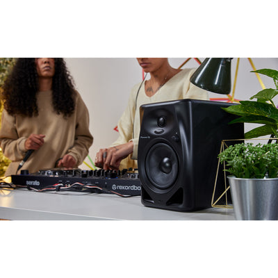 Pioneer DJ DM-50D Active 5-inch Desktop Studio Monitor Speaker, Professional Electronic Audio Equipment - Black